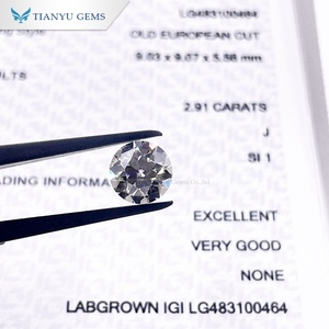 Tianyu 2ct 1CT 3ct ปลูกเพชรสังเคราะห์แบบ3EX ได้รับการรับรองจาก Tigi - Product Image 4