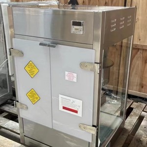 Máquina de Palomitas de Maíz Portátil, Eléctrica, de Acero Inoxidable, con Agitación por Aire Caliente, 220V, en Forma de Balón de Fútbol - Product Image 2
