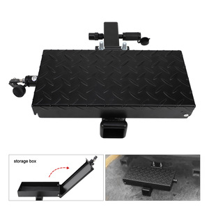 Folding Rear Entry Step With <b>Storage</b> <b>Box</b> For Pickup Truck Van 300Mm Depth <b>Waterproof</b> Painted Surface - Product Image 5