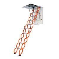 Échelle télescopique électrique rétractable en métal avec conception pliable dissimulée pour usage intérieur en villa, capacité de 300 kg