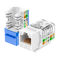Venta al por Mayor HY-CONNECT 90 °   Conector Keystone Cat6 UTP, Pines Dorados Desplazados, Anti-Interferencia, Módulo RJ45 de Alta Densidad para PC