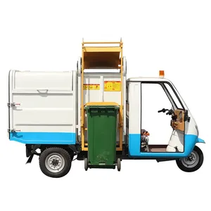 Lift Bin 120L, 240L Square and Trash Can 2.8cbm Box Volume Right Side Loader Garbage Tricycle