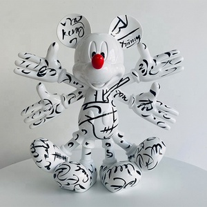 รูปปั้นและรูปปั้นทำจากเรซินเคลือบแลคเกอร์สเปรย์เคลือบเงา30 cm สำหรับตกแต่งบ้านสำนักงาน - Product Image 1