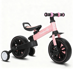 Vente en gros de poussettes pliantes à 3 roues en métal et en plastique, trotteur pour bébé, scooter, tricycle avec roues d'apprentissage pour enfants - Product Image 2