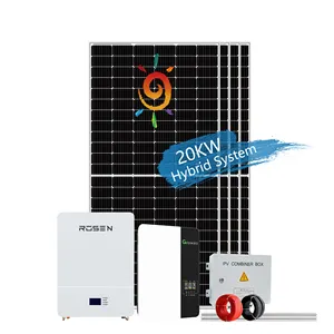 Solar Wind Generation System 15kw 20kw 25kw 30kw PV Panels Hybrid System