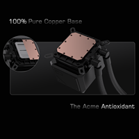 LOVINGCOOL en stock Refroidisseur d'eau PC CPU Liquid Cooler PC avec écran LCD 3.5 pouces 240/360mm No Light Aio Cooler