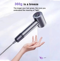 Sèche-cheveux portable à air chaud avec moteur BLDC, écran LCD, sèche-cheveux intelligent