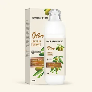 Spray para el Cabello de Belleza Profesional con Aceite de Oliva Natural, <span class=keywords><strong>Anti</strong></span>-<span class=keywords><strong>Frizz</strong></span>, Brillo, Nutritivo, Vegano, Orgánico, Fijación Fuerte - Product Image 1