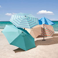 Parasol de marché en aluminium de haute qualité pour jardin et terrasse, 270 cm, design moderne, options de logo personnalisé pour table de café extérieur commercial