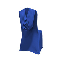 Housse de chaise en polyester tendance 2026 avec capuche drapée, extensible, pour mariage, banquet, hôtel, événement, fête, décoration