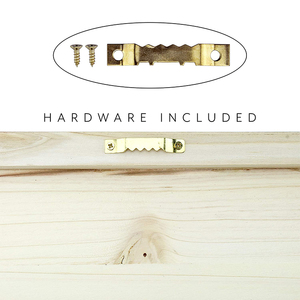 งานฝีมือไม้สีขาวธรรมชาติกล่องไม้สี่เหลี่ยมสำหรับป้ายติดผนังสไตล์เรียบง่ายทาสีตกแต่งสำหรับแขวนผนัง - Product Image 4