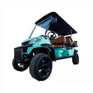 Carrito de Golf Eléctrico Todoterreno, Buggy de Golf de 4 Ruedas para 4 Pasajeros con Neumáticos Reforzados - Product Image 5