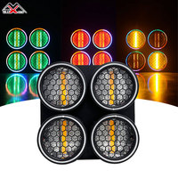 Luz Cegadora LED RGBW de 4 Ojos COB para Escenario con Control DMX512, Alto CRI 95 para Fiestas, DJ y Discotecas