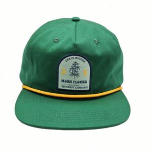 Wholesale <b>Design</b> Logo Embroidered <b>Flat</b> Brim 5 Panels <b>Cap</b> Unstructured Snapback <b>Cap</b> - Product Image 2