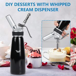 Dispensador de Crema Batida de Aluminio Ecológico y Funcional, Nuevo Estilo 103-0004, para Hacer Crema, Herramientas para Postres - Product Image 4