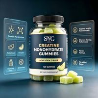 Gummies de créatine OEM 3000mg – Soutien à la croissance musculaire, végétaliennes, sans gluten, supplément de récupération post-entraînement, favorise la croissance musculaire