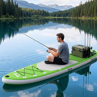 Planche de surf gonflable en PVC personnalisée pour le paddleboard, planche de ski nautique professionnelle, SUP paddleboard