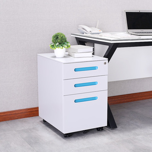 ตู้เก็บเอกสารเหล็กแบบเคลื่อนย้ายได้แท่นตะไบเหล็ก3ลิ้นชักเฟอร์นิเจอร์สำนักงาน - Product Image 1