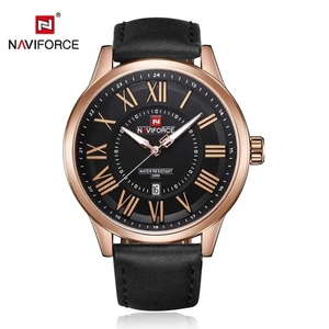 Naviforce 9126 Custom Logo Fashion Quartz Men Wrist Leather Ultra-thin Casual Business Luminous Hands Male Watch Relogio - Product Image 2