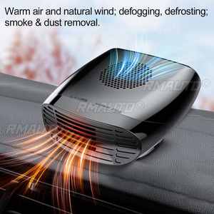 Chauffage de voiture 3-en-1 12V/24V 500W, ventilateur électrique de refroidissement et de chauffage, séchoir électrique portable, dégivreur et désembueur de pare-brise - Product Image 4