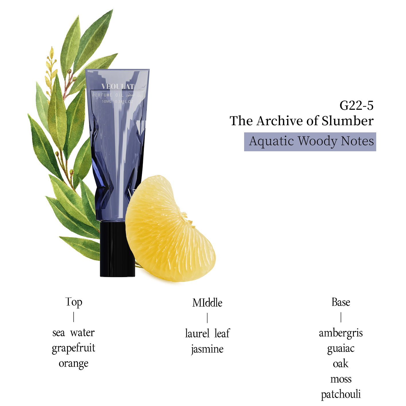 G22-5 Notas amaderadas acuáticas