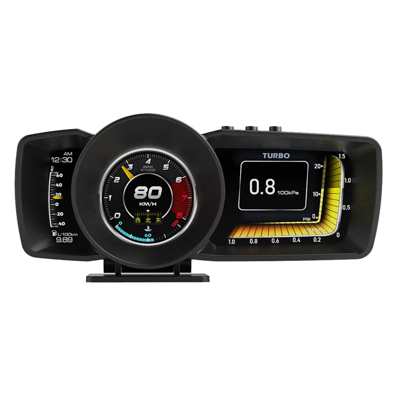new Car OBD2 GPS TFT Meter diagnostic tools HUD Head Up Display GPS Slopemeter Car obd Gauge