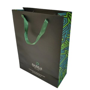 Sacs shopping en carton personnalisés avec poignées, recyclables, de luxe, pour emballage de marque, boutique, commande en gros, directement de l'usine - Product Image 5
