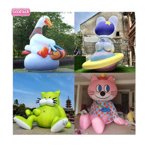 Outdoor-Dekoration Marke Logo <span class=keywords><strong>Promotion</strong></span> Aufblasbares Maskottchen Werbe modell Fixed Walking Cartoon Walking Aufblasbarer Ballon - Product Image 3