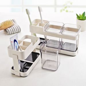 Home Creative Set Toothholder Lovers Travel Cover Toothbrush <b>Holder</b> Two Cups - Product Image 3