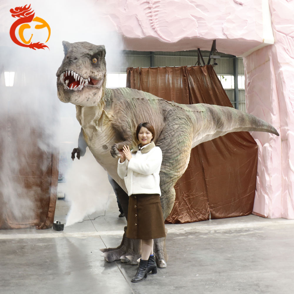 Traje de T. Rex pierna oculta