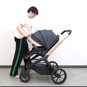 Sistema de Viaje para Bebés con Carriola de Lino, Plegado en un Segundo, Ligero y Portátil, para Bebés de 6 a 36 Meses - Product Image 1
