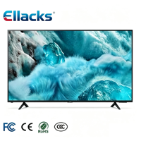 TV Pintar Android 15 4K UHD Tanpa Bingkai 50 Inci QLED Normal Harga Grosir Pabrik untuk Rumah Hotel Layar Lebar Wifi
