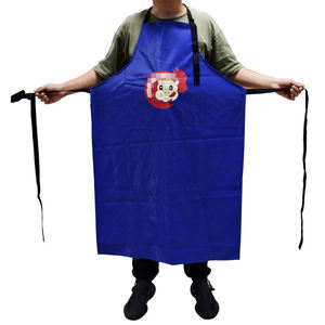 Black <b>Pvc</b> Waterproof Oil Drain Thickened Soft Leather <b>Apron</b> Aquatic Slaughter Kitchen Car Wash Overalls <b>Apron</b> - Product Image 2