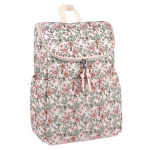 <span class=keywords><strong>Sac</strong></span> <span class=keywords><strong>à</strong></span> dos multifonctionnel pour couches et voyage, motif floral, avec matelas <span class=keywords><strong>à</strong></span> <span class=keywords><strong>langer</strong></span> et sangles pour poussette, en polyester - Product Image 1