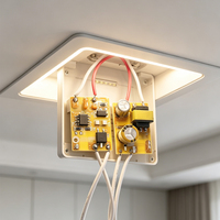 Placa de Circuito Controladora LED Impermeable de Energía Oscura, Aislada, Individual, 240-300mA, 3W, para Iluminación LED, Entrada 220V, 2 Años de Garantía