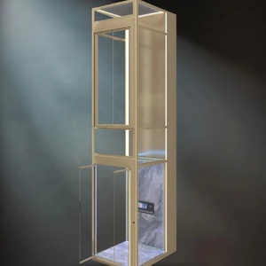 Ascensor Panorámico de Cristal para Exteriores, Económico y Popular, para Hoteles, Villas y <span class=keywords><strong>Casas</strong></span>, Elevador de Pasajeros - Product Image 4
