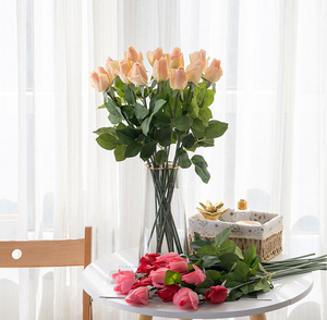 Fleur artificielle collée et humidifiée avec une texture ressemblant à une bourgeon de rose, idéale pour la décoration intérieure, les bouquets de mariage et la Saint-Valentin - Product Image 6