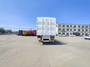 Remolque de plataforma plana con vallas de 3 ejes y 60 toneladas para carga abierta, fabricado en China / Semirremolque con vallas / Semirremolque de plataforma con vallas - Product Image 4