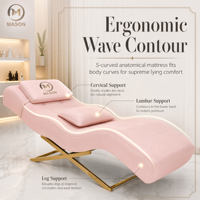 Fauteuil de pédicure et de soin du visage pliable et portable - Design moderne professionnel en cuir synthétique pour usage commercial et hôtelier