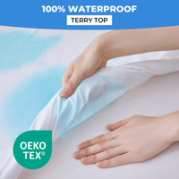 Protège-matelas imperméable King Size en tissu éponge anti-punaises de lit – Vente en gros
