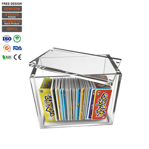 Boîte de rangement en acrylique pour cartes Pokémon TCG, empilable, avec fermeture magnétique, pour les magasins de détail - Product Image 1