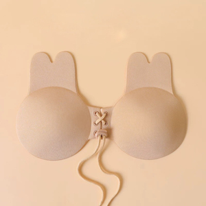 Front Closure Lifup Bra-with <strong>String</strong> Sticky Push up Adhesive <strong>Invisible</strong> Backless Bra Nipple Covers Strapless Bra - Product Image 5