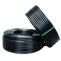 Tuyau d'irrigation LDPE noir flexible en PE, résistant aux UV, plusieurs tailles disponibles pour système d'irrigation goutte à goutte agricole