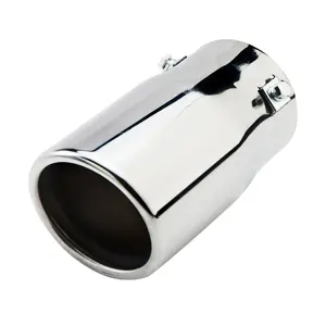 Hot sale 80mm diameter A8 jeep exhaust pipe for toyota volvo with 2 layers inner cores and flat mouth