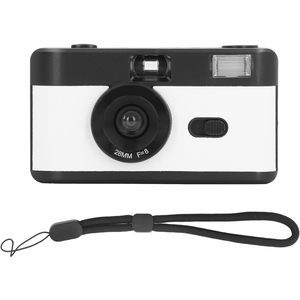Appareil photo argentique 35 mm automatique avec flash intégré, mise au point fixe, rétro, prend en charge les <span class=keywords><strong>films</strong></span> noir et blanc/couleur ISO200/400, piles AA réutilisables - Product Image 1