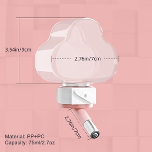 80ml Bulut Şeklinde Küçük Evcil Hayvanlar Hamster Sızdırmaz Kafes Asılı Su Besleme Şişesi Çeşmesi - Product Image 2