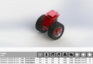 Carga 7/11/15 Toneladas Rodízio Roda Placa Montar Container <span class=keywords><strong>Caster</strong></span> com Função de Absorção de Choque para Recipiente Regular - Product Image 4