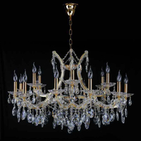 Grand lustre cathédrale en cristal éclairage LED hall d'hôtel de luxe palais salle de bal lieu de l'événement villa grand luminaire personnalisé