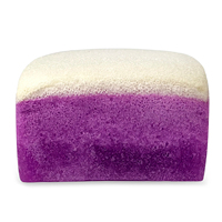 Éponge de savon colorée de forme ronde rectangulaire à effet de formage riche en performances OEM