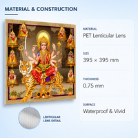 Zebuun — peinture 3D personnalisée avec animaux de compagnie, affiche murale, de l'univers de l'inde, bandeau 3D, 40*40cm, pour décoration de salon, en stock